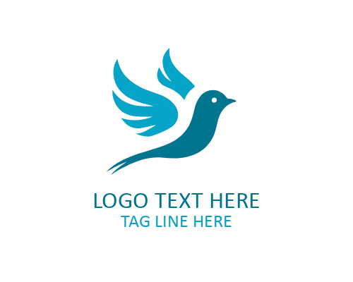 Love Bird Outline Logo