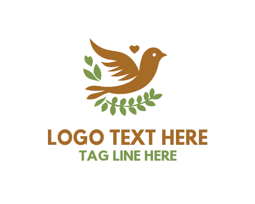 Love Bird Perched Pair Logo