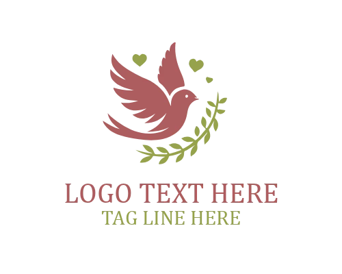 Love Bird Puzzle Piece Logo