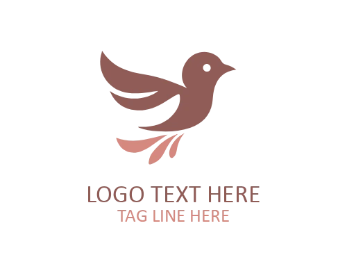 Love Bird Romantic Logo Design
