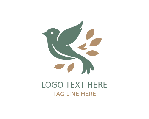 Love Bird Silhouette Logo for Elegant Branding