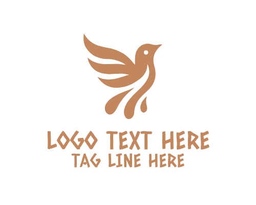 Love Bird Silhouette Logo