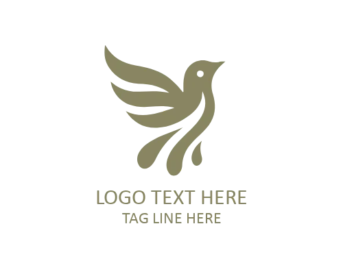 Love Bird Symbol Logo for Romantic Identity