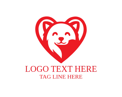 Love  Care Heart Pet Brand Logo