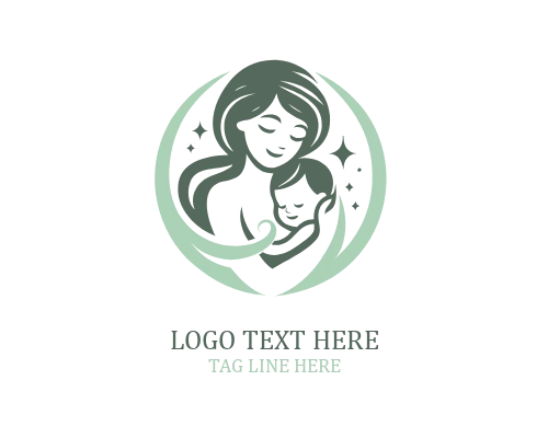 Loving Arms Mom And Baby Logo