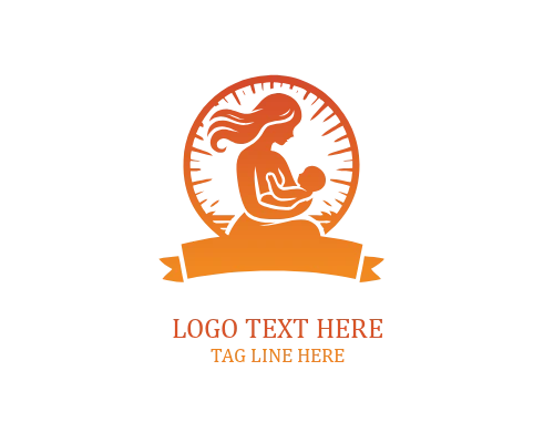 Loving Embrace Mom And Baby Logo