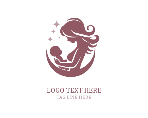  Loving Hands Mom And Baby Logo