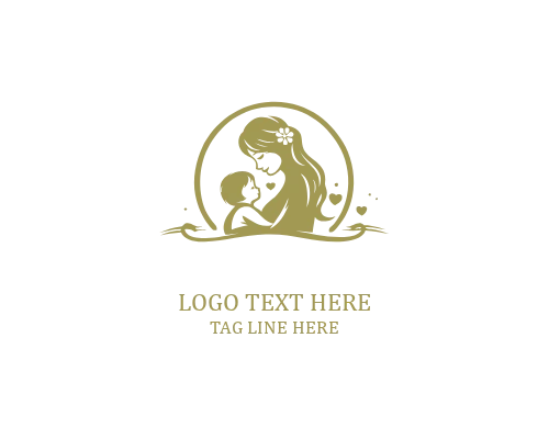  Loving Harmony Mom And Baby Logo
