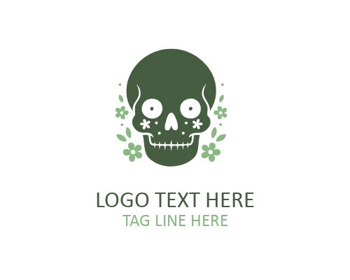 Luchador Sugar Skull Logo