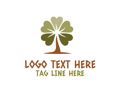 Lucky Shamrock Tree Logo