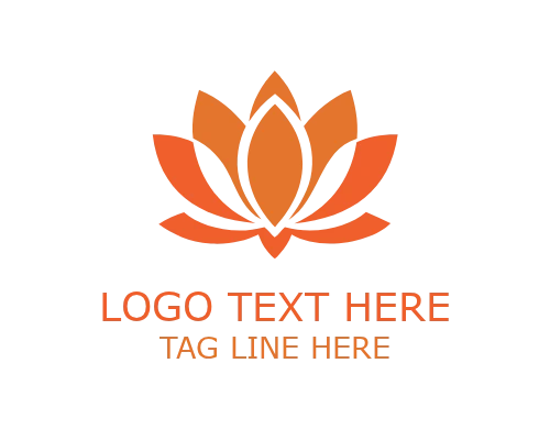 Luminous Lotus Floral Logo for Radiant Beauty and Spa Branding