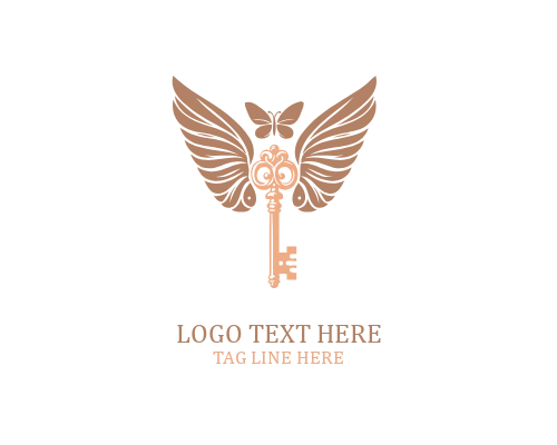 Luminous Path Wings Key Logo