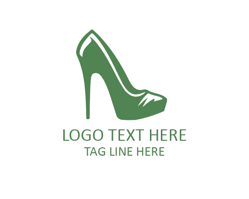 Luminous Step Heel Logo for Modern Women Lifestyle Brands
