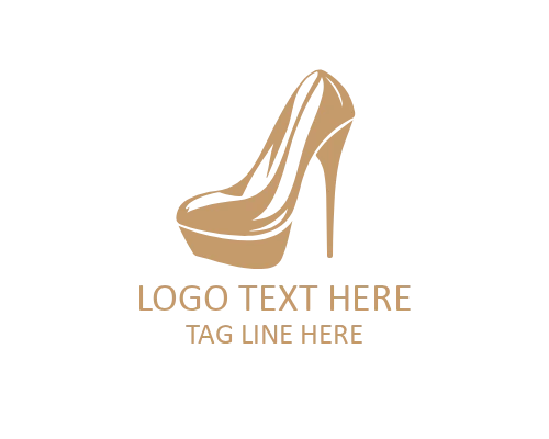 Lunar Glow Heel Logo for Nighttime Fashion Brands