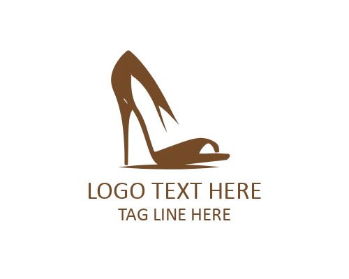 Luxe Avenue Heel Logo for High-End Retail Brands