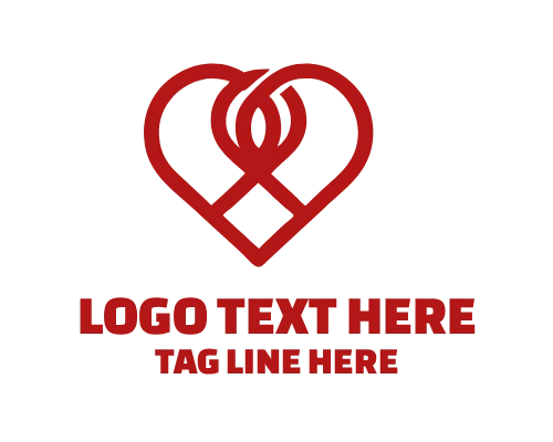  Luxe Heart Logo