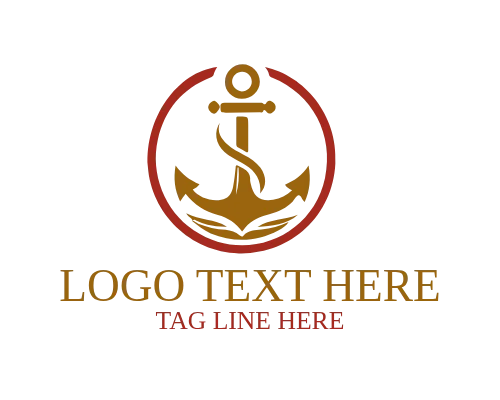 Luxury Anchor Emblem Brand Logo