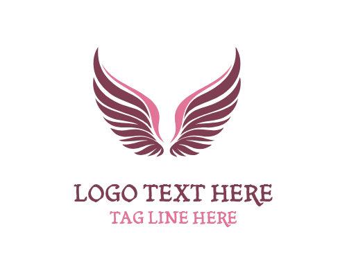 Luxury Angel Wings Logo