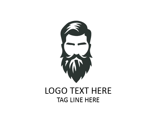 Luxury Barber Beard Guy Logo