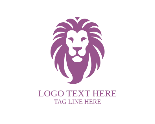 Luxury Barber Elegant Lion Logo