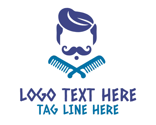 Luxury Barber Studio Logo Concept