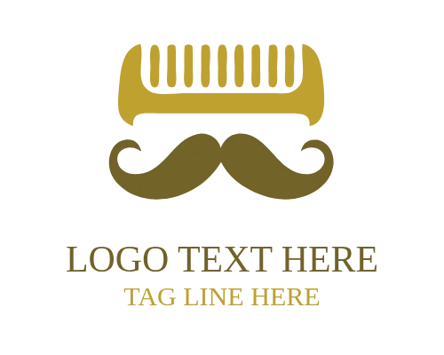 Luxury Barber Studio Logo Concept