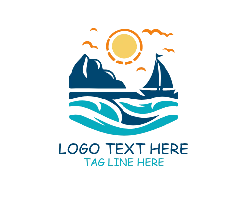 Luxury Beach Resort Brand Logo
