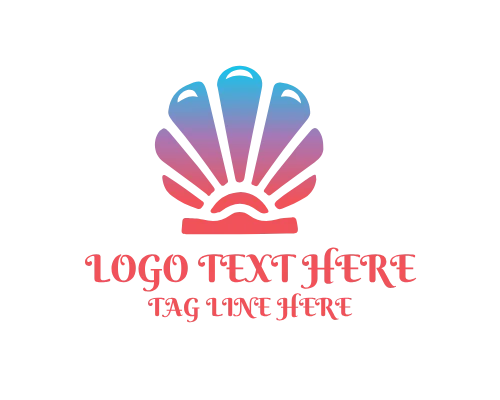Luxury Beach Shell Brand Logo