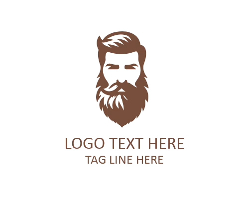 Luxury Beard Guy Brand Identity Logo