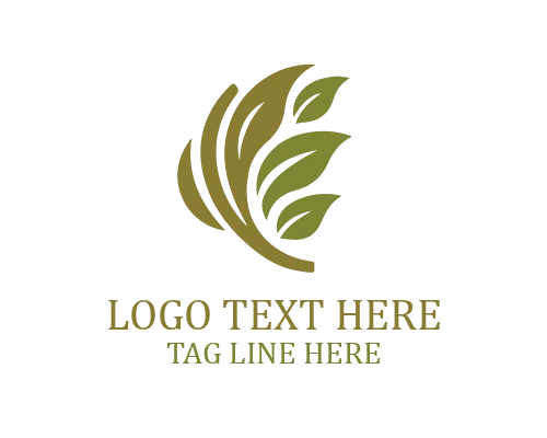 Luxury Botanical Leaf Logo
