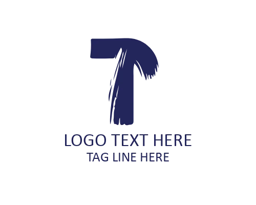 Luxury Brush Letter T Logo for Premium Branding