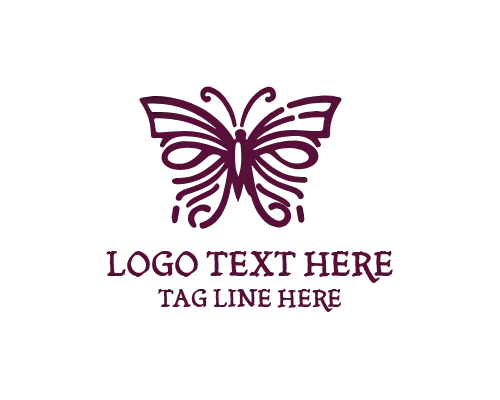 Luxury Butterfly Logo