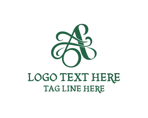 Luxury Calligraphy Letter A Logo