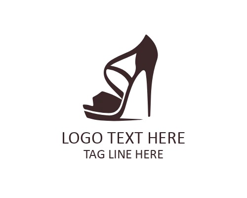 Luxury Curve Heel Emblem for Premium Footwear Brands