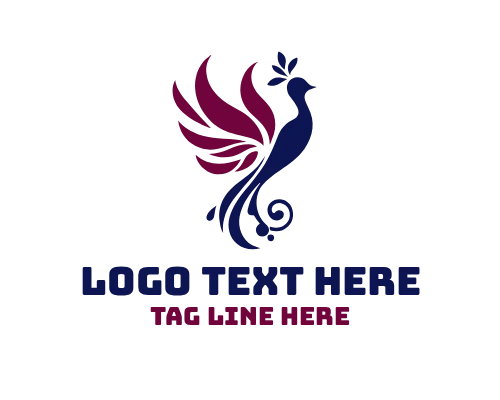 Luxury Elegant Bird Logo