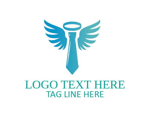 Luxury Executive Tie Wings Logo