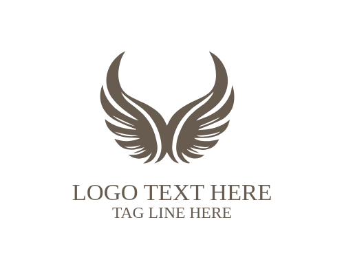 Luxury Fashion Wings Logo