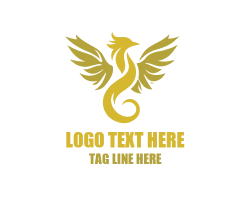 Luxury Flame Bird Mark Logo for Premium Brands and Elite Identity