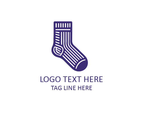 Luxury Flat Socks Logo for Fashion and Lifestyle Brands