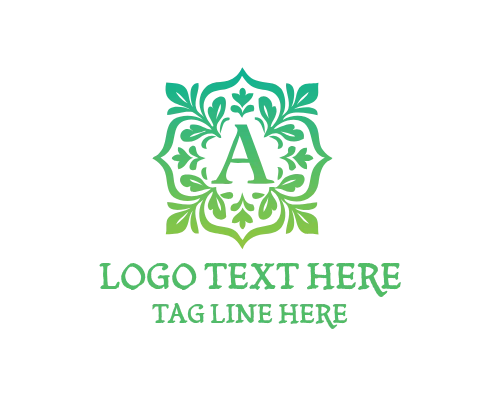Luxury Floral Letter A Logo