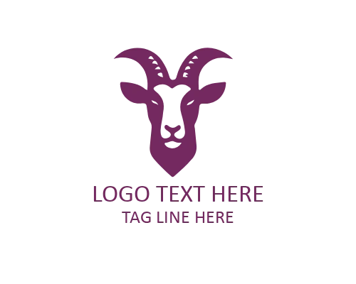 Luxury Goat Emblem Logo