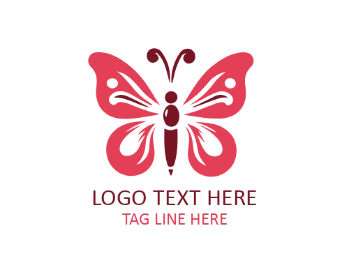  Luxury Gold Butterfly Logo