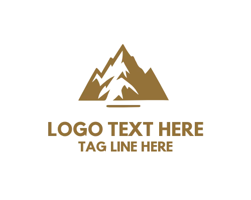 Luxury Gold Mountain Logo