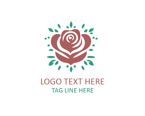  Luxury Gold Rose Logo