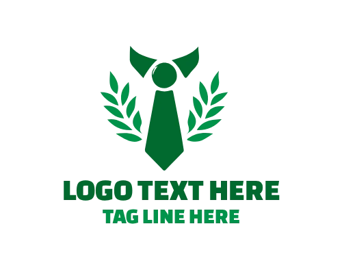 Luxury Gold Tie Premium Logo