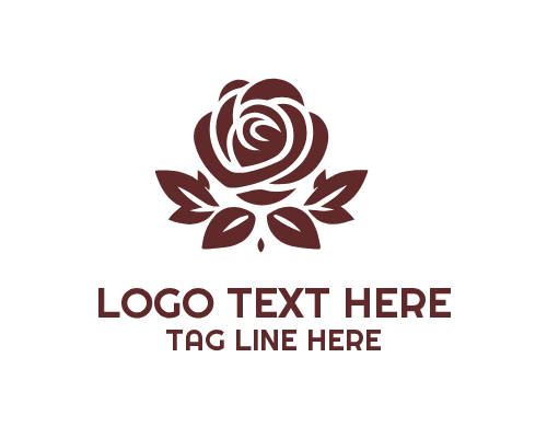 Luxury Golden Rose Logo