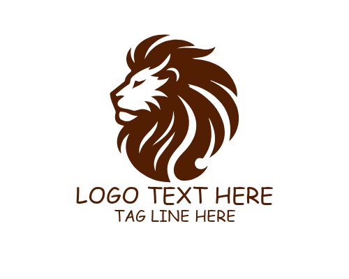 Luxury Grooming Elegant Lion Logo