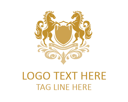 Luxury Horse Crest Logo