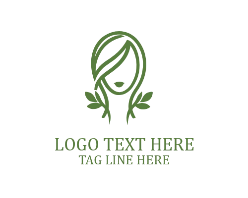 Luxury Lady Line Face Logo
