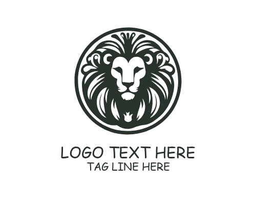 Luxury Line Art Lion Logo